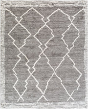 Andorra Charcoal/Off-White Machine Woven Rug - 2' x 2'11"