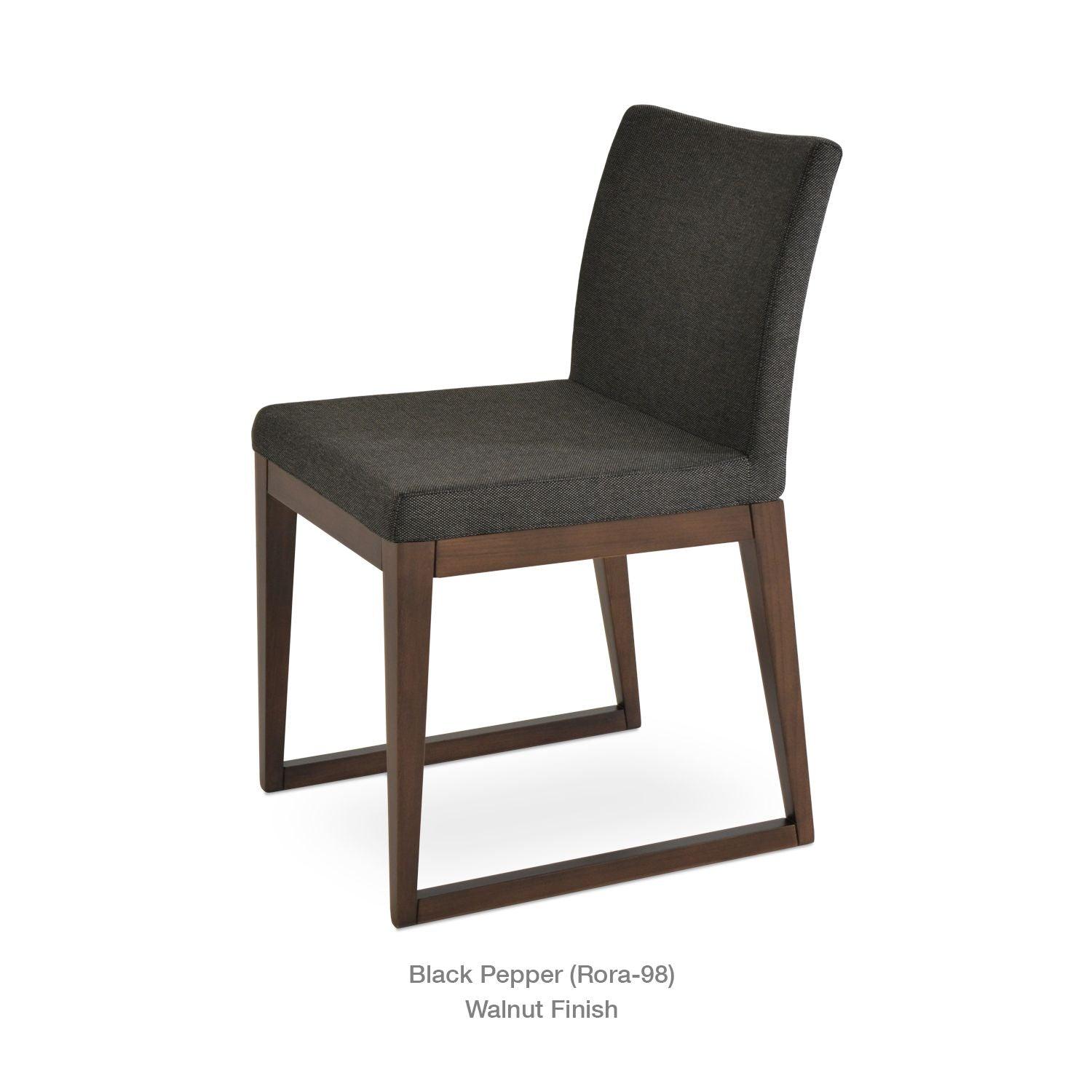 ARIA SLED WOOD CHAIR