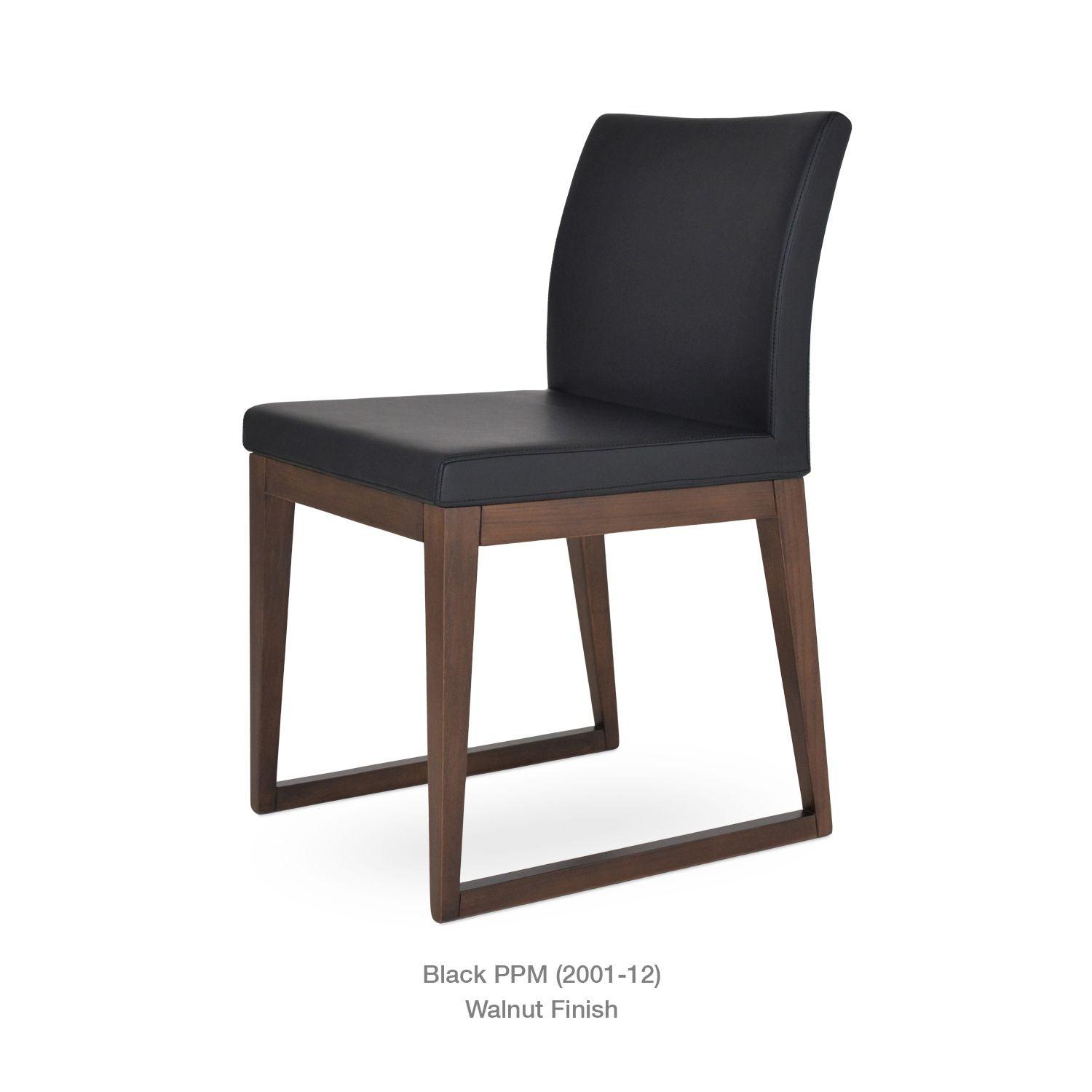 ARIA SLED WOOD CHAIR