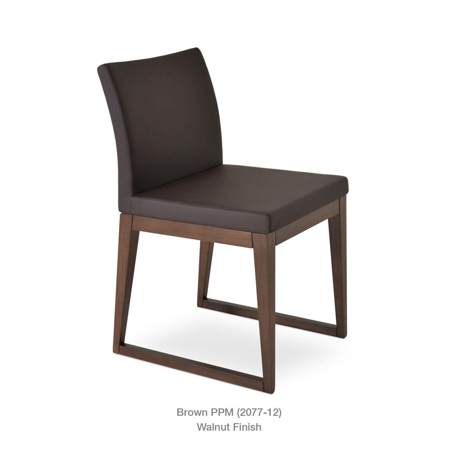 ARIA SLED WOOD CHAIR