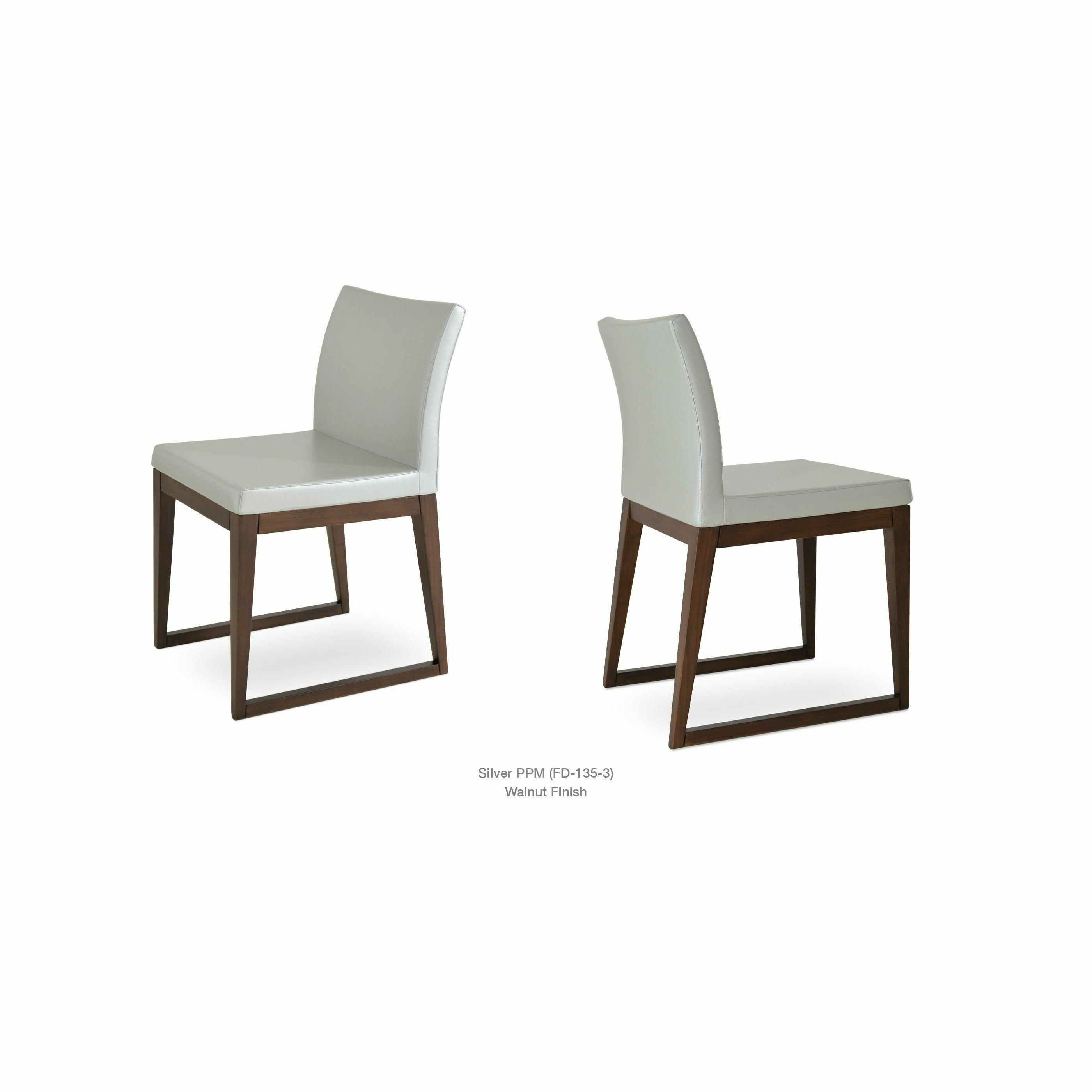 ARIA SLED WOOD CHAIR