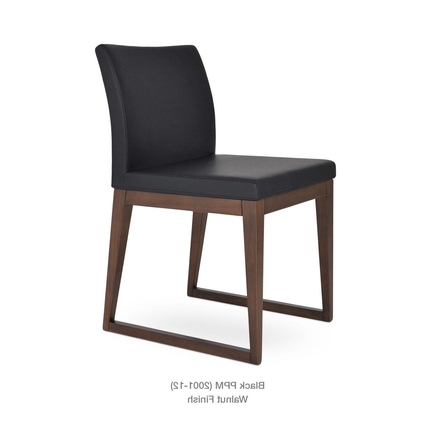 ARIA SLED WOOD CHAIR