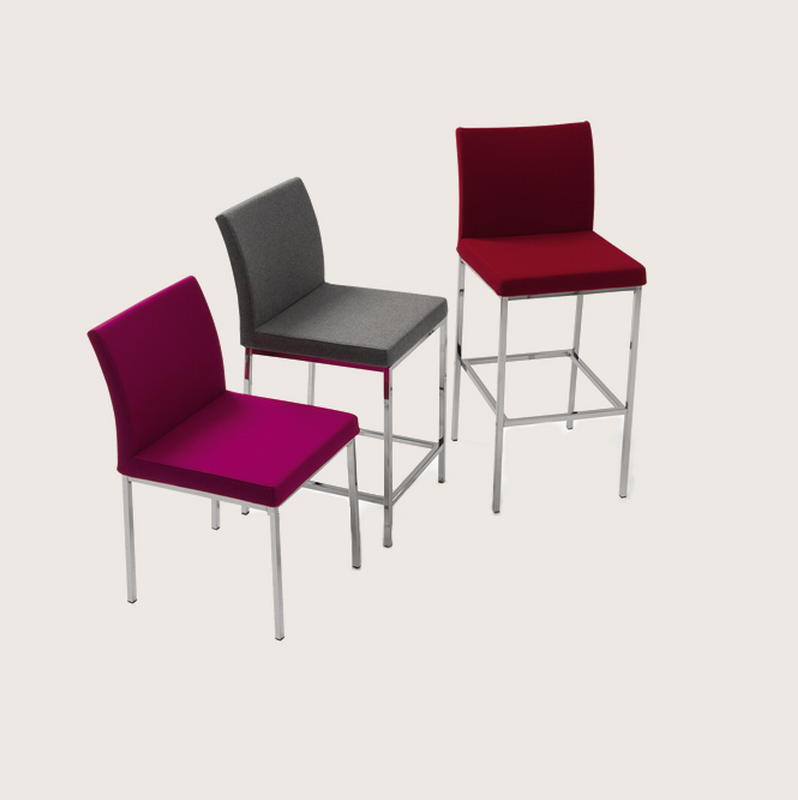 Aria Chrome Bar Stool
