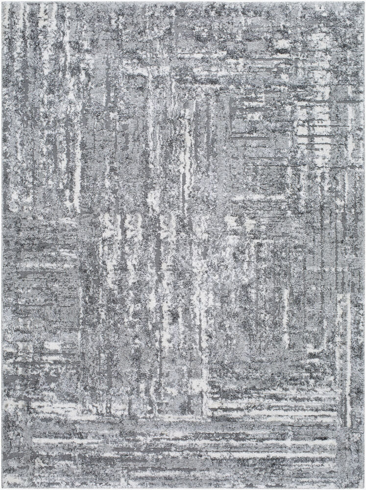 Andorra Plus Charcoal/Light Gray Machine Woven Rug - 2' x 2'11"