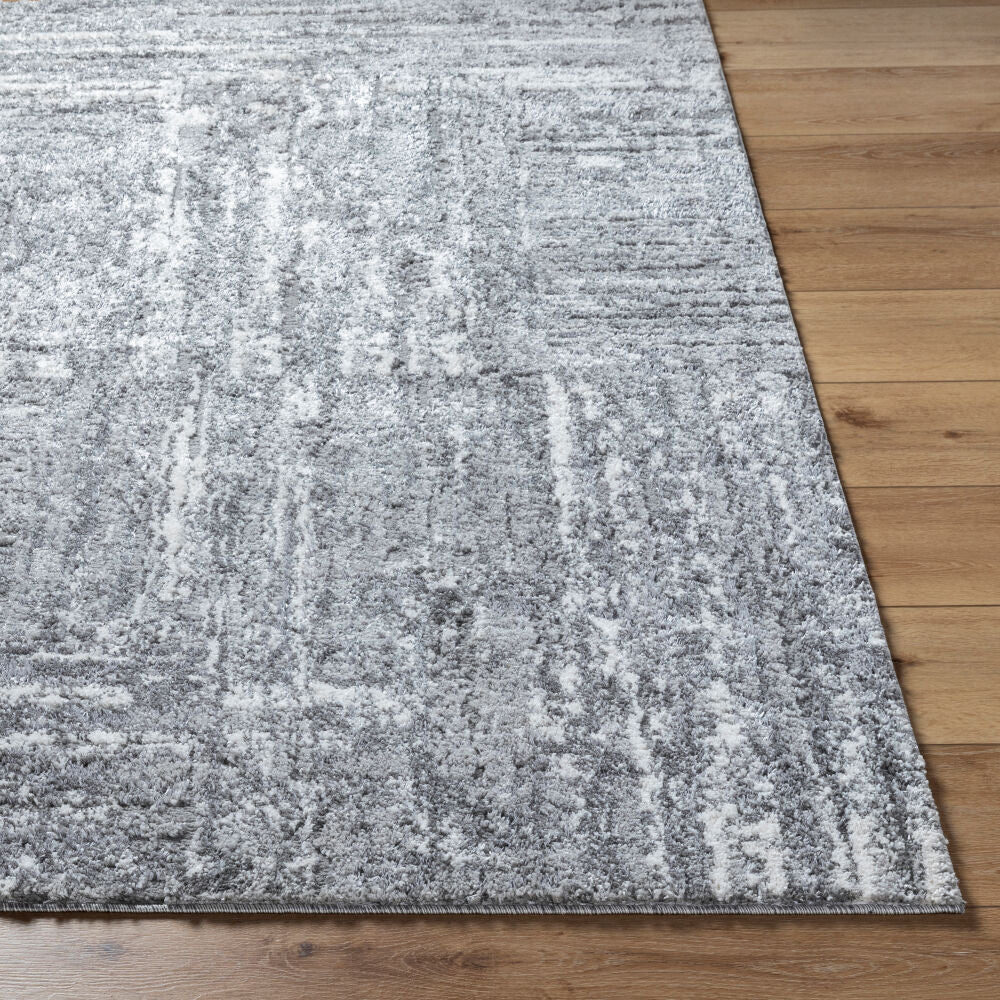 Andorra Plus Charcoal/Light Gray Machine Woven Rug - front