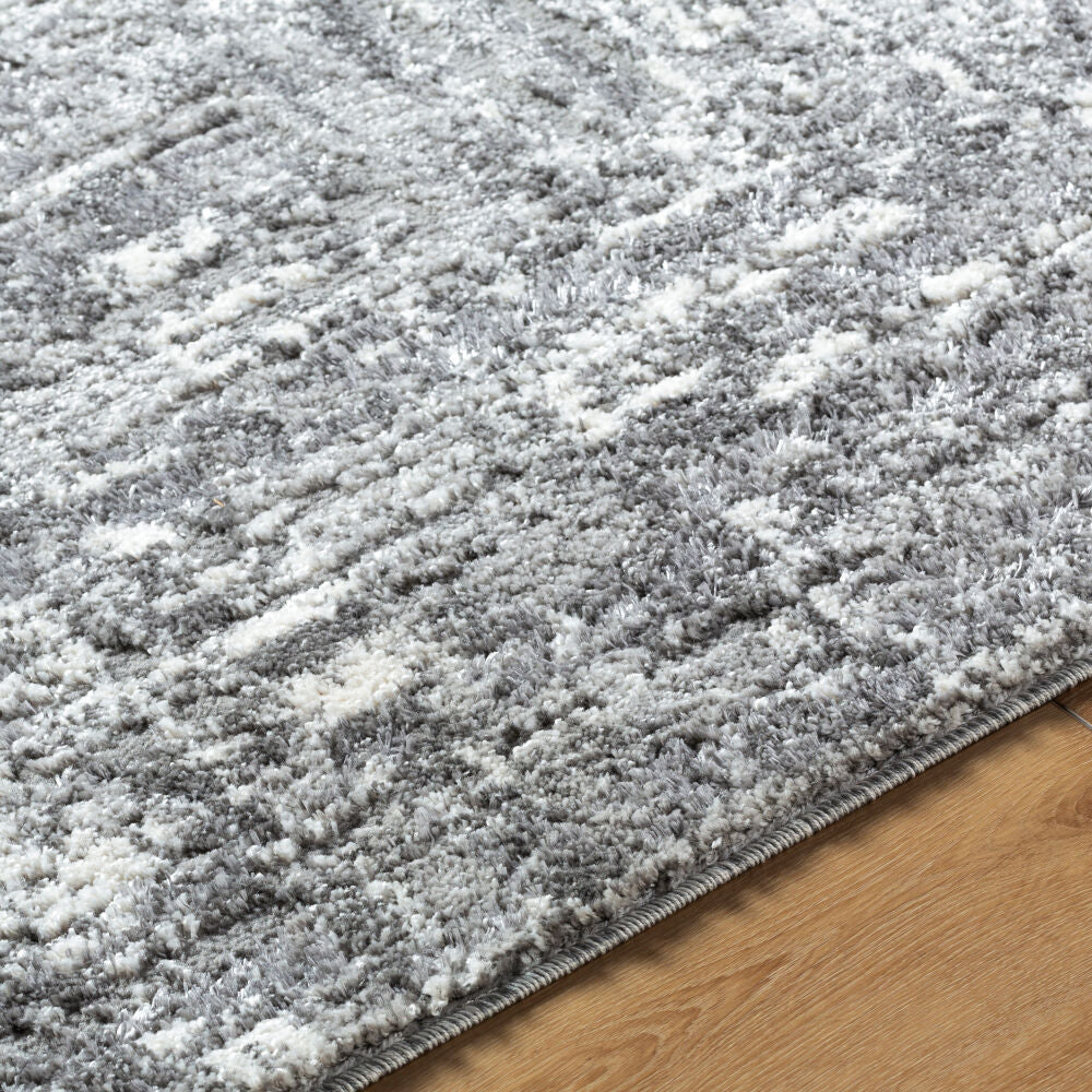 Andorra Plus Charcoal/Light Gray Machine Woven Rug - texture