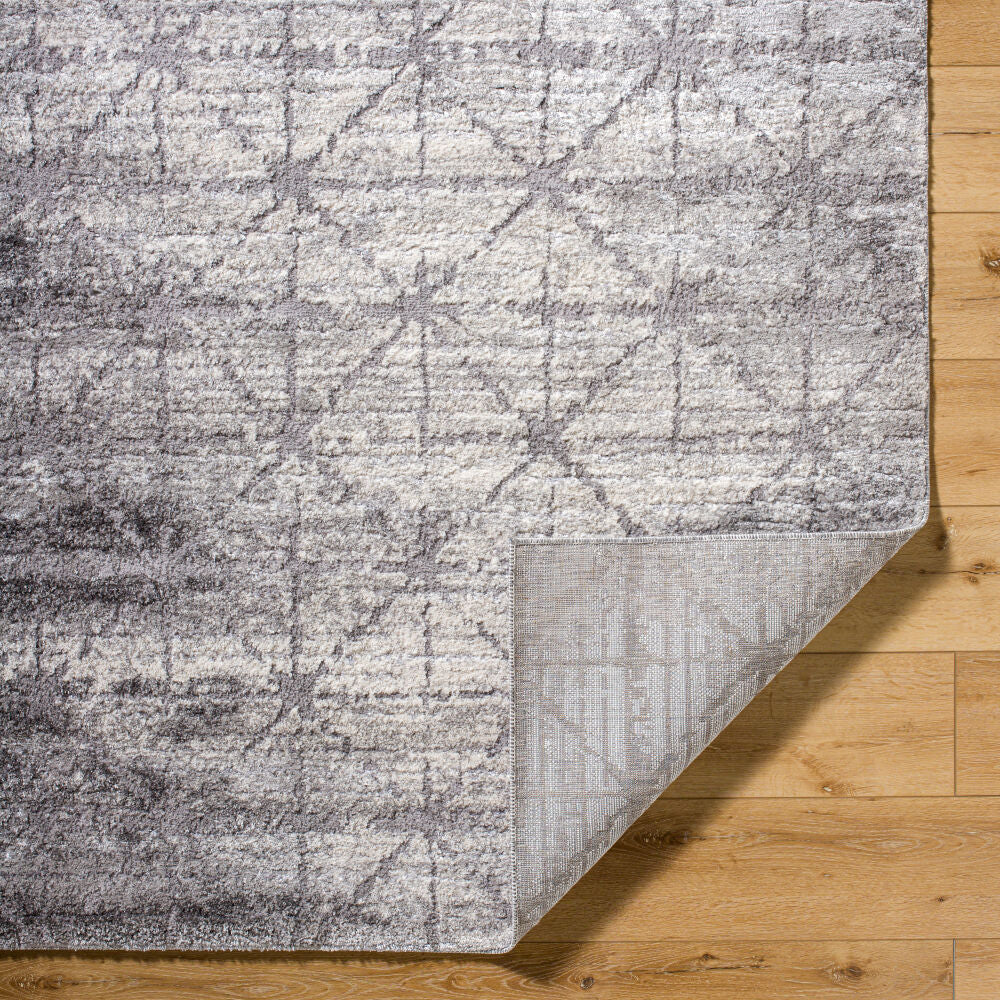 Andorra Plus Black/Light Gray Machine Woven Rug ARP-2307 - fold