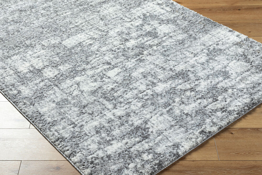 Andorra Plus Black/Light Gray Machine Woven Rug ARP-2308 - corner
