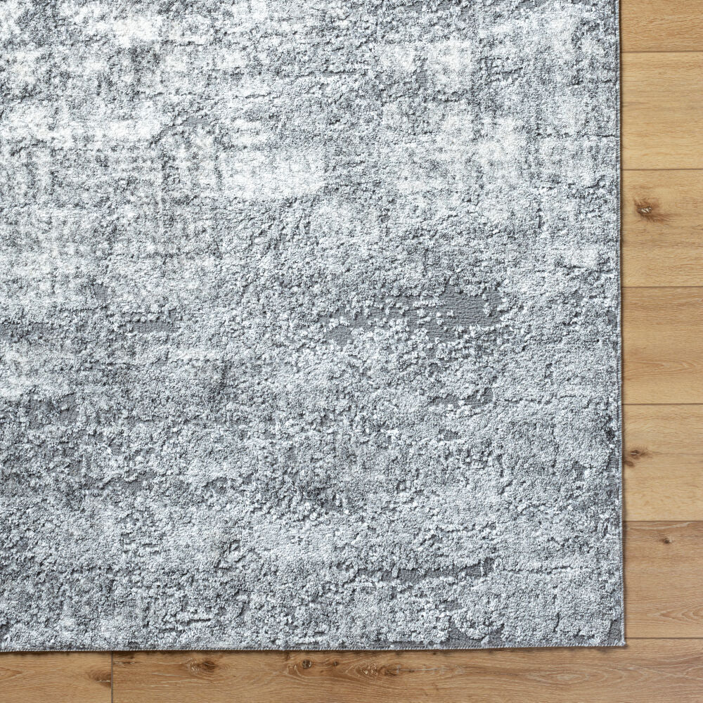 Andorra Plus Black/Light Gray Machine Woven Rug ARP-2308 - overhead
