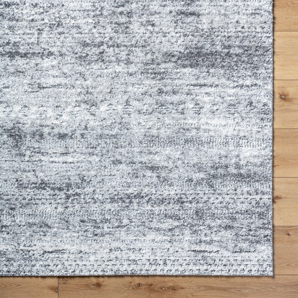 Andorra Plus Black/Light Gray Machine Woven Rug ARP-2311 - overhead