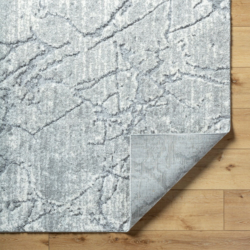 Andorra Plus Black/Light Gray Machine Woven Rug ARP-2313 - fold