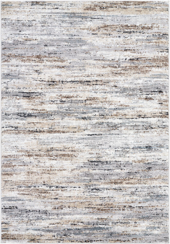 Andorra Plus Black/White Machine Woven Rug - 2' x 2'11"