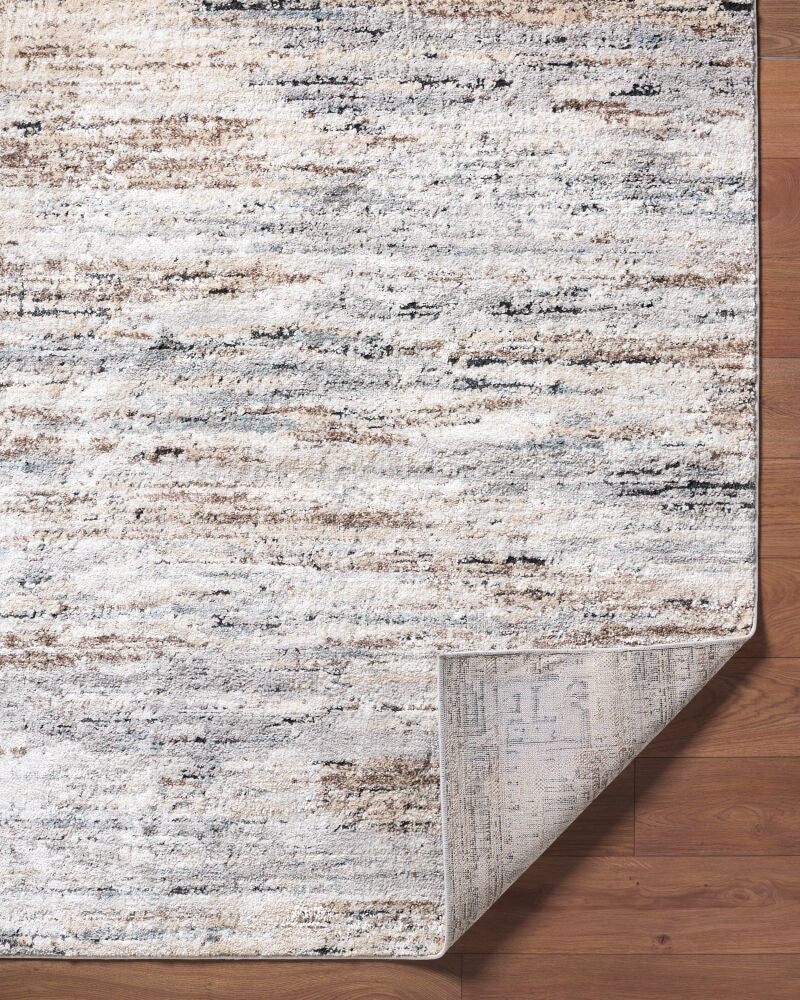 Andorra Plus Black/White Machine Woven Rug - fold