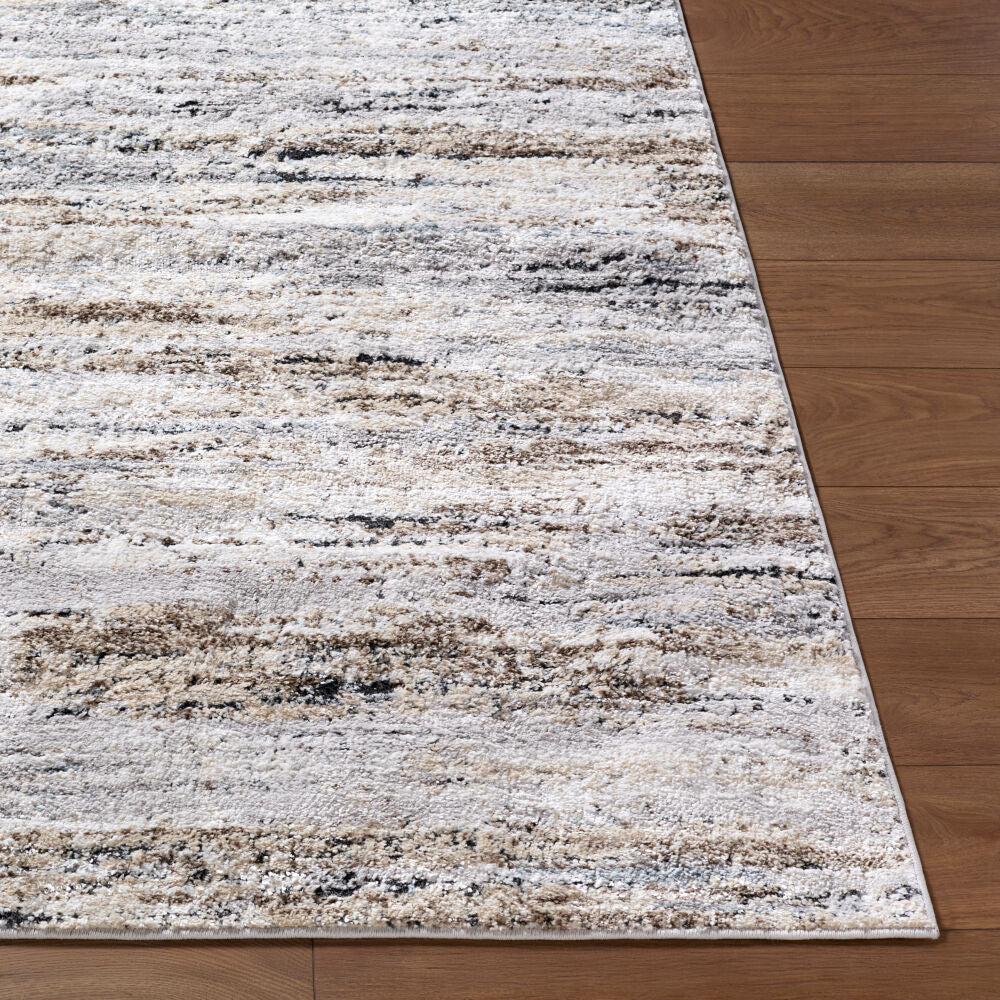 Andorra Plus Black/White Machine Woven Rug - front