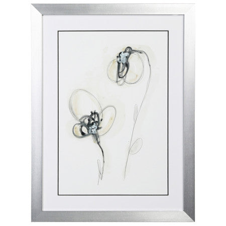 Monochrome Floral VIII 18"