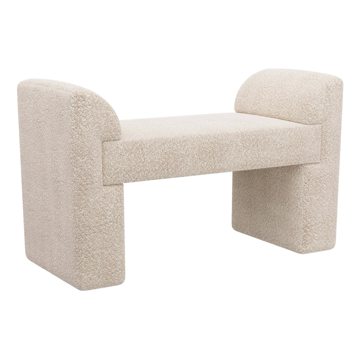 Windemere Bench Cream Sherpa by Arteriors