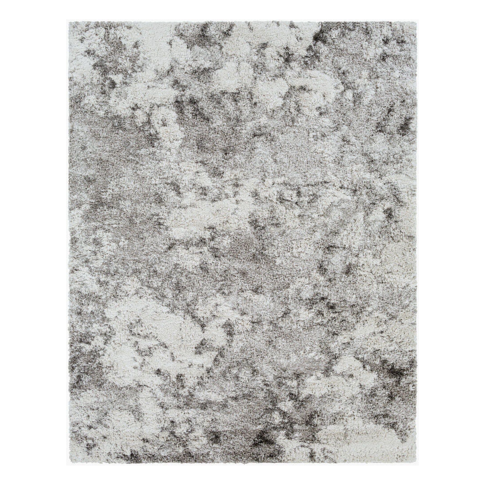 Alta Shag Gray/Off-White Machine Woven Rug ASG-2304 - 2' x 2'11"