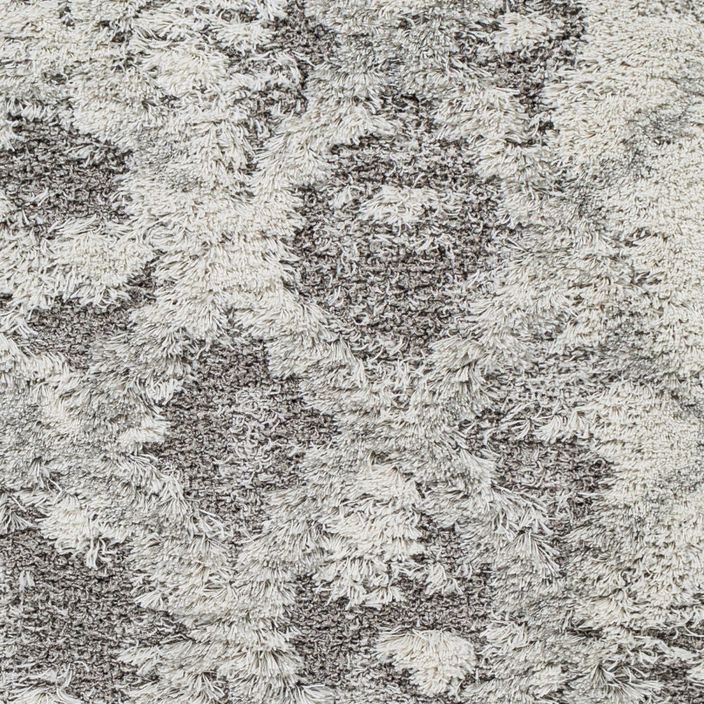 Alta Shag Gray/Off-White Machine Woven Rug ASG-2305 - swatch