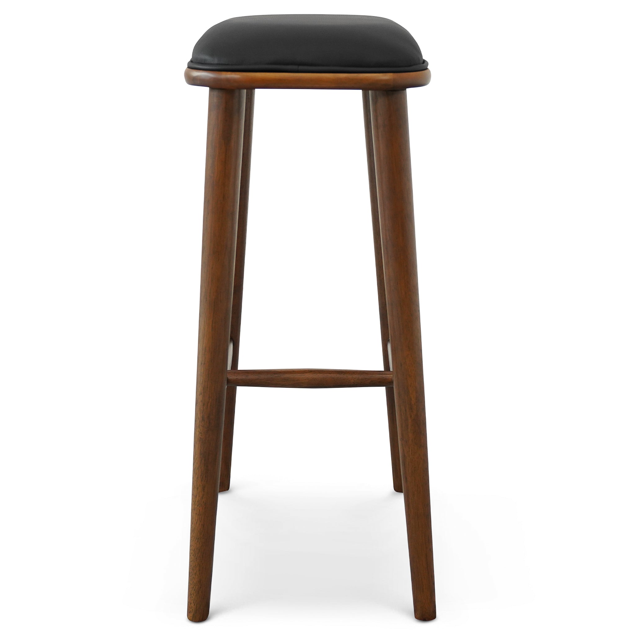 Jason Black PU Leather Bar Stool