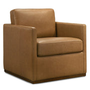 Darien Stylish 360° Swivel Chair with Top-Grain Buffalo Leather