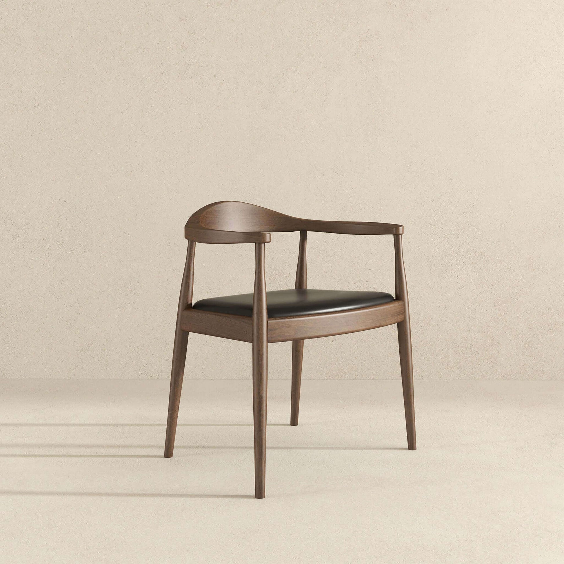 Kelly Black Vegan Leather Dining Chair