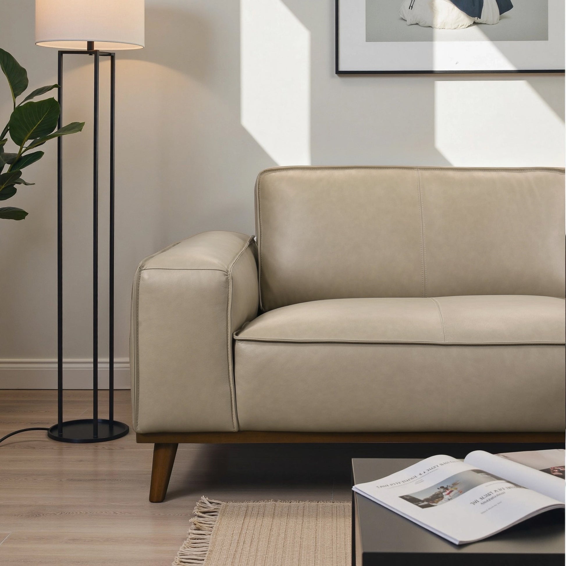 Kerrville Premium Leather Sectional with Chaise