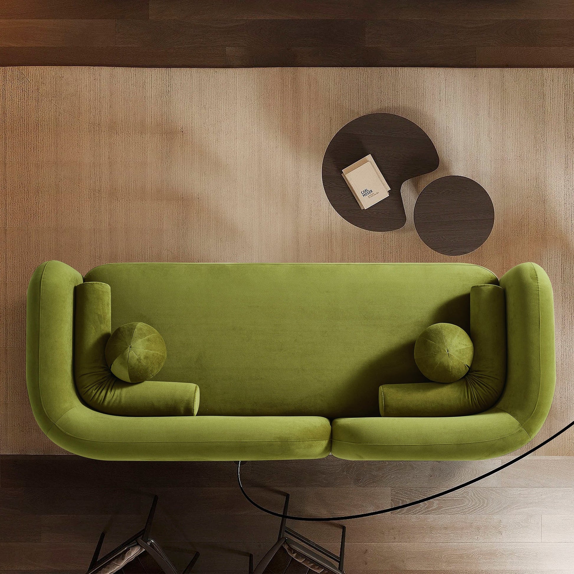 Donna Japandi Velvet Fabric Sofa