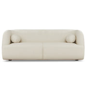 Anna Ivory Boucle Sofa | Modern Curved Japandi Seating
