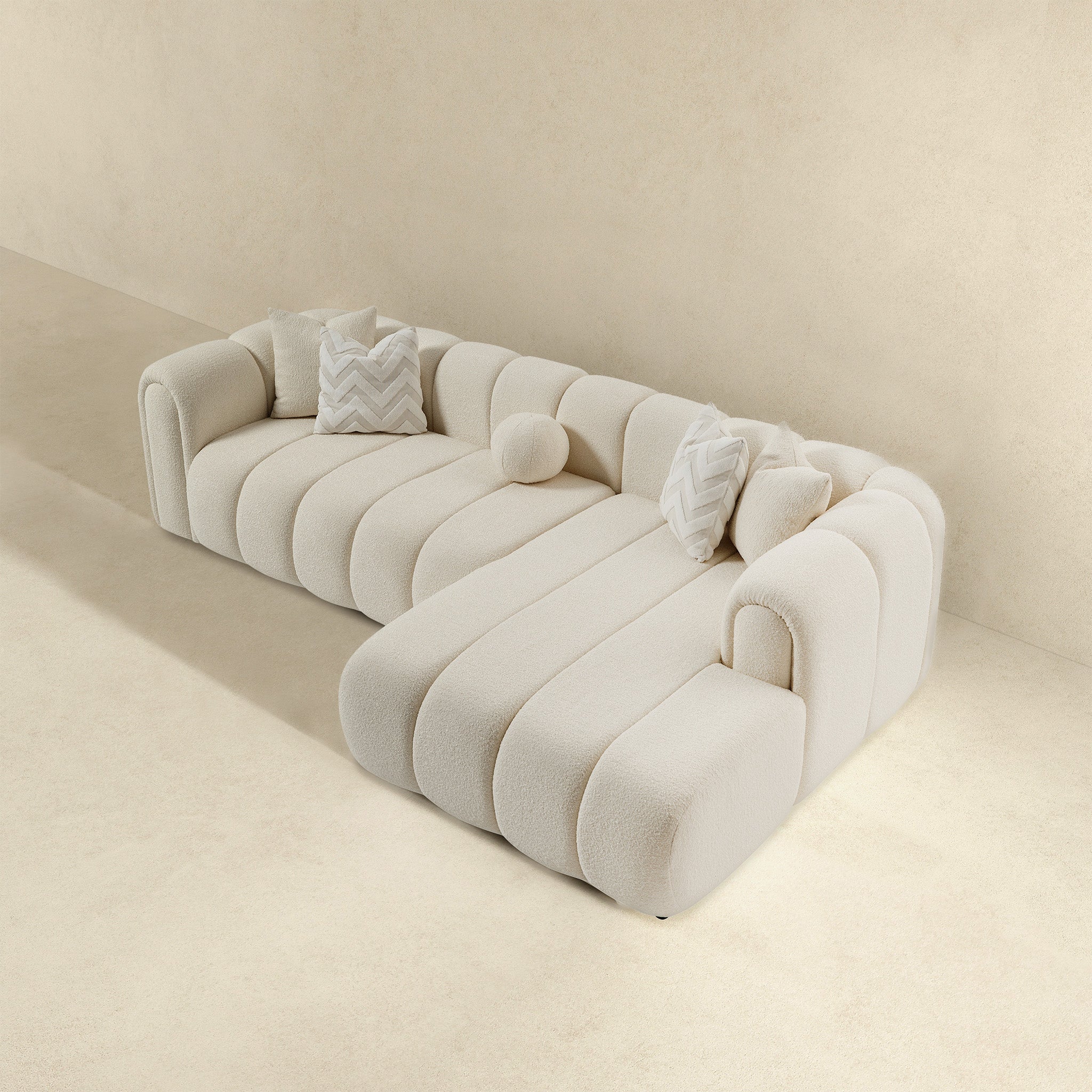 Beatrice Luxury Modern Tufted Boucle Sectional Sofa