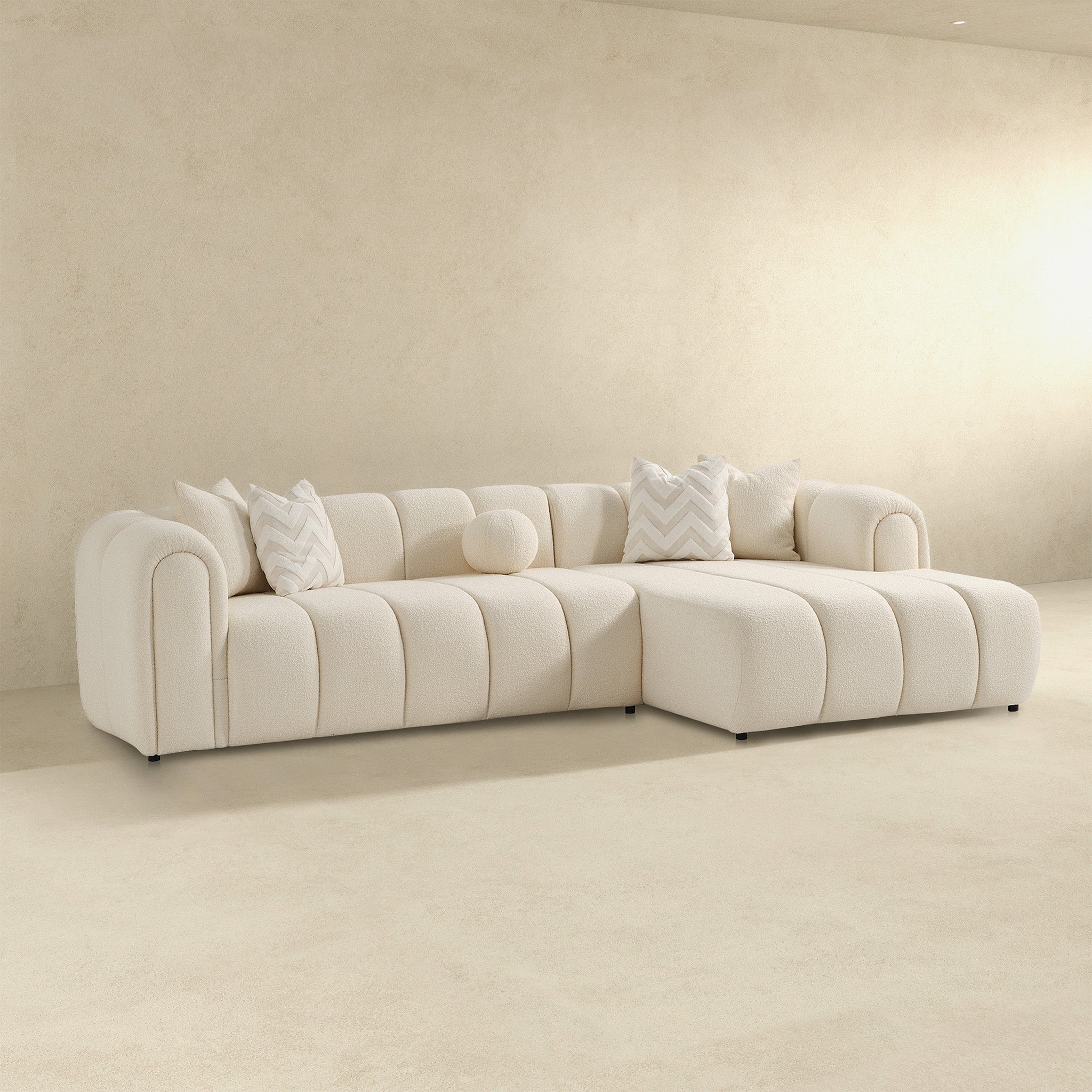 Beatrice Luxury Modern Tufted Boucle Sectional Sofa