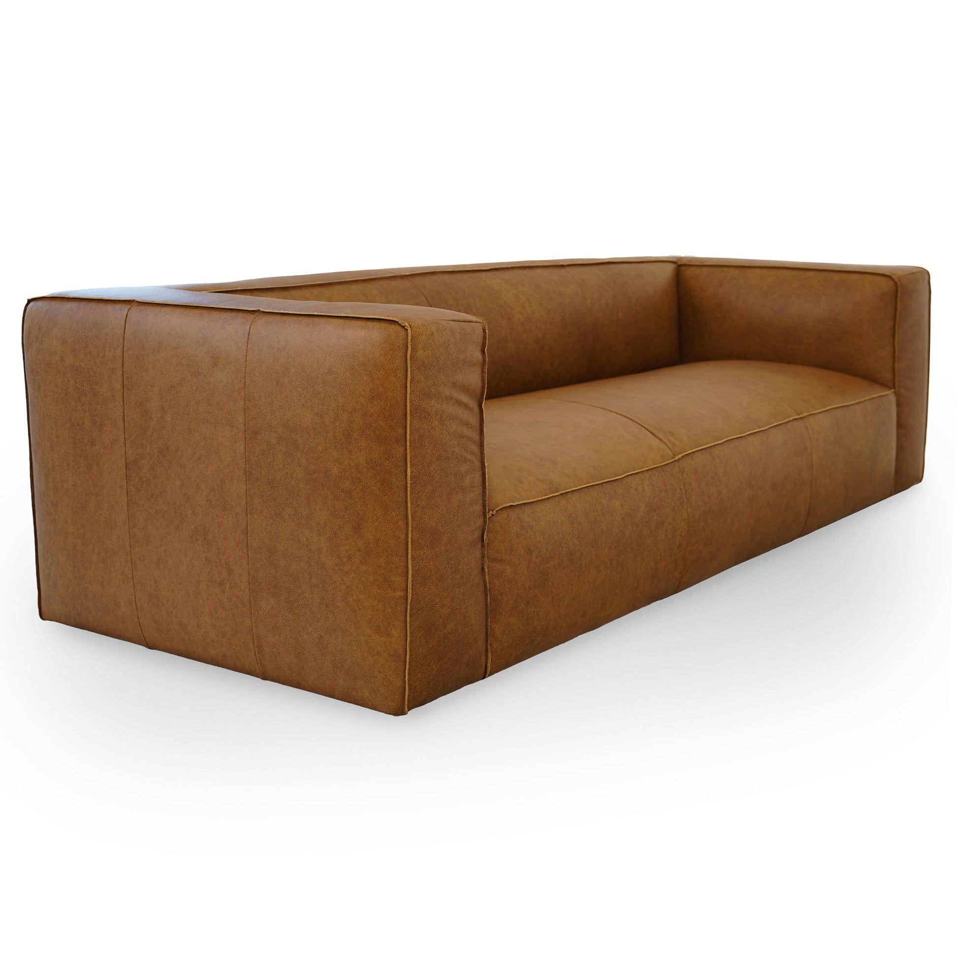 Colton Modern Luxury Genuine Leather Rectangular Sofa