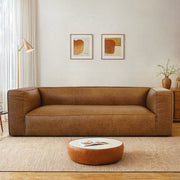 Colton Modern Luxury Genuine Leather Rectangular Sofa