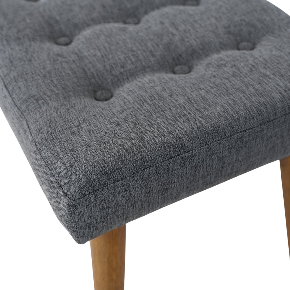 Delilah Mid-Century Modern Button-Tufted Upholstered Bench