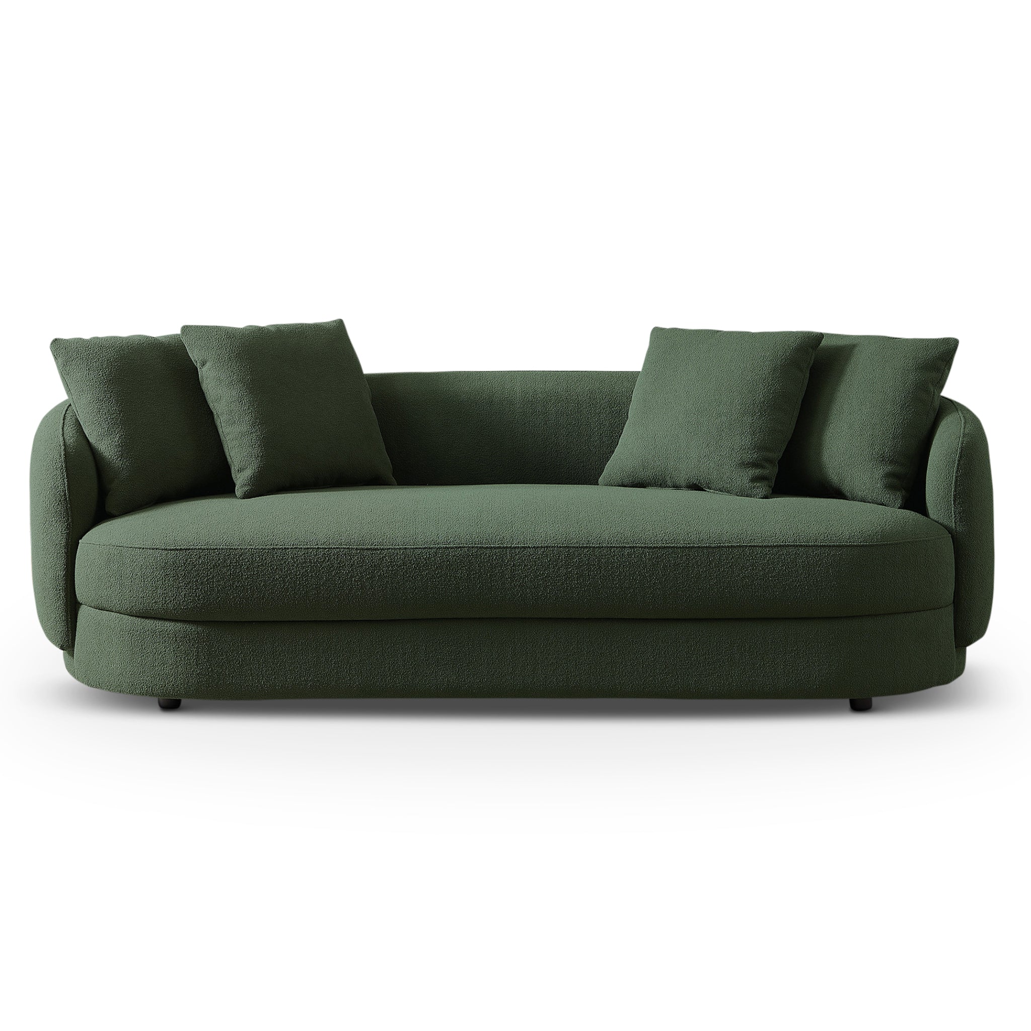 Dylan Round Arm Boucle Fabric Luxury Japandi Style Sofa