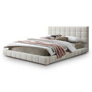 Hudson Fully Boucle Upholstered Platform Bed