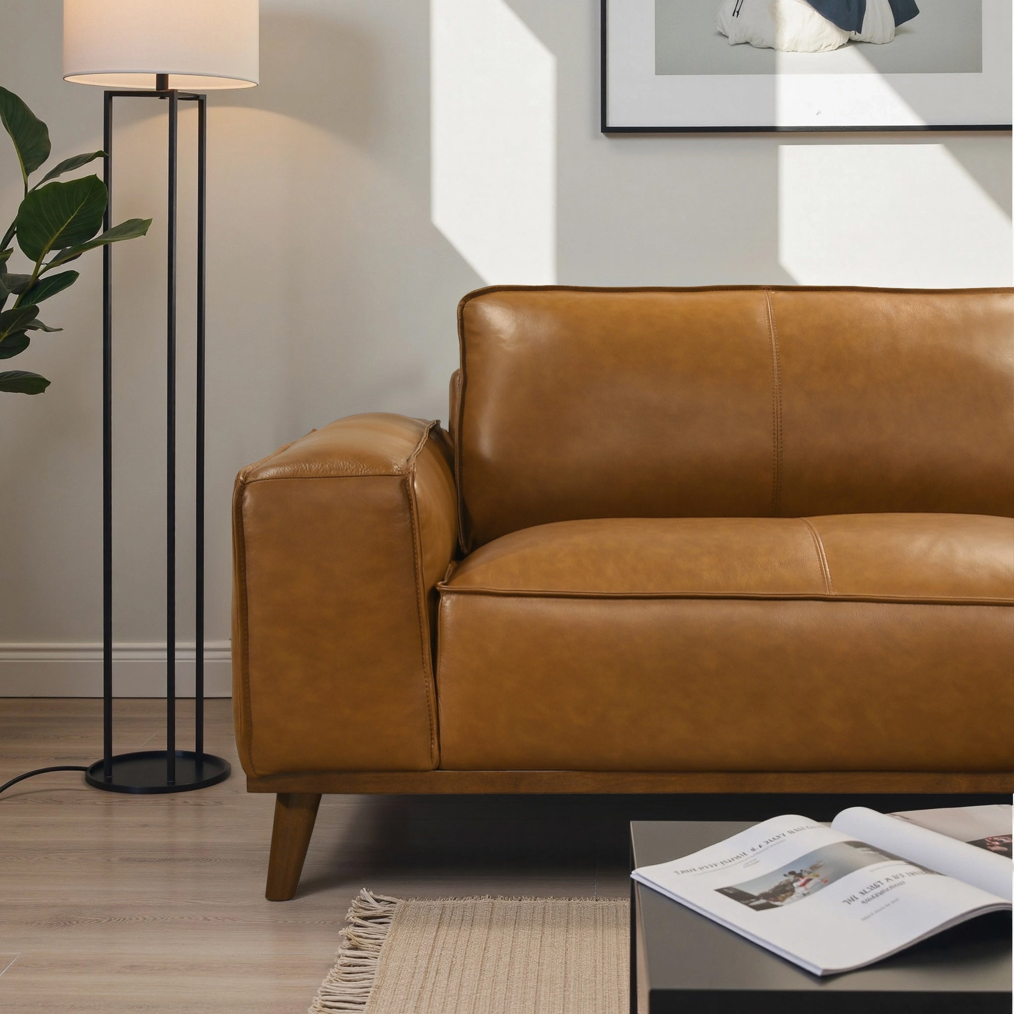 Kerrville Premium Leather Sectional with Chaise