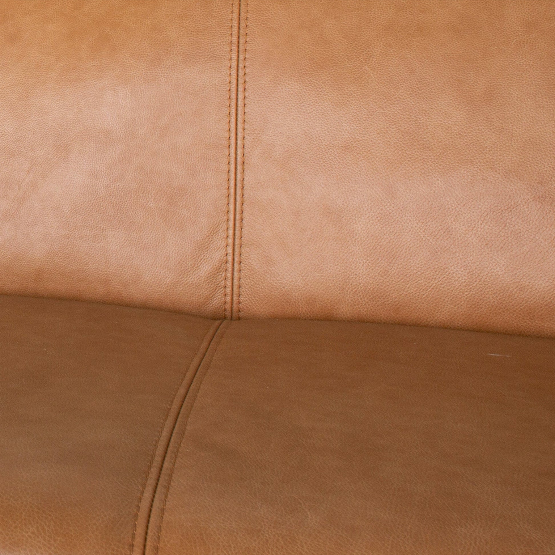 Phoenix Mid-Century Modern Sofa in Breathable Top Grain Leather