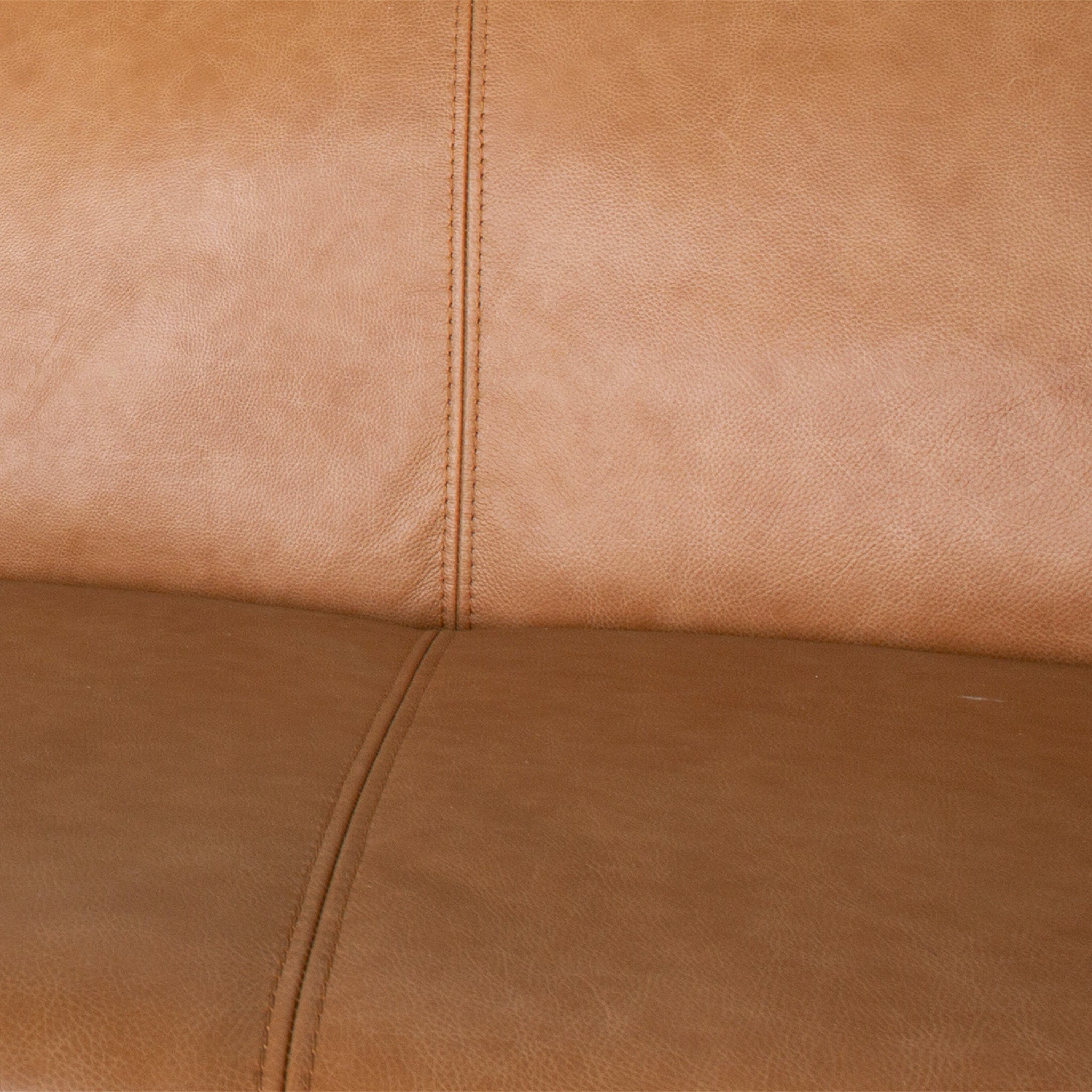 Phoenix Mid-Century Modern Sofa in Breathable Top Grain Leather
