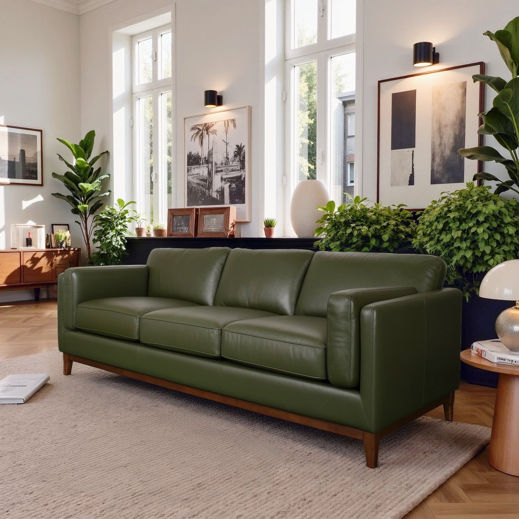 Raleigh 3-Seater Top Grain Leather Sofa