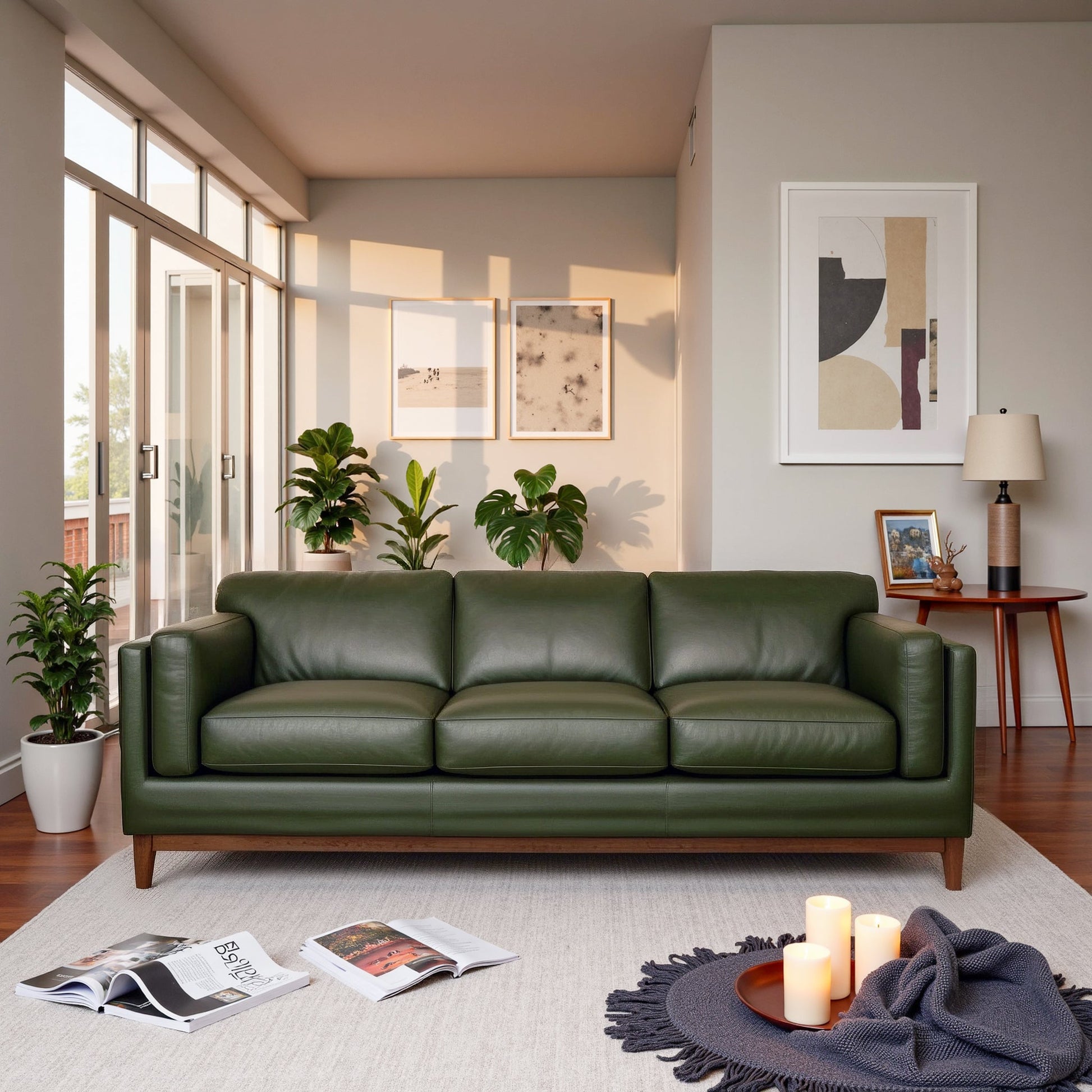 Raleigh 3-Seater Top Grain Leather Sofa