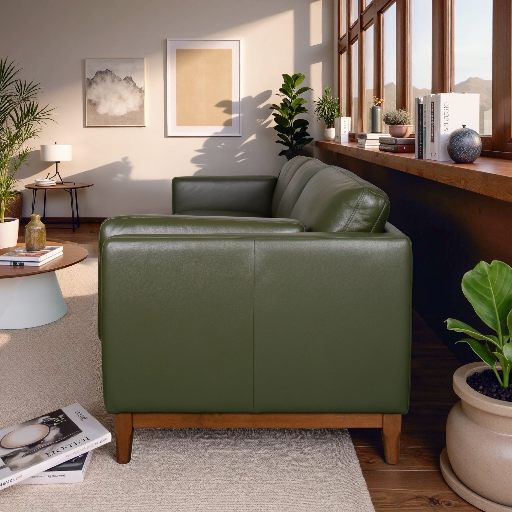 Raleigh 3-Seater Top Grain Leather Sofa