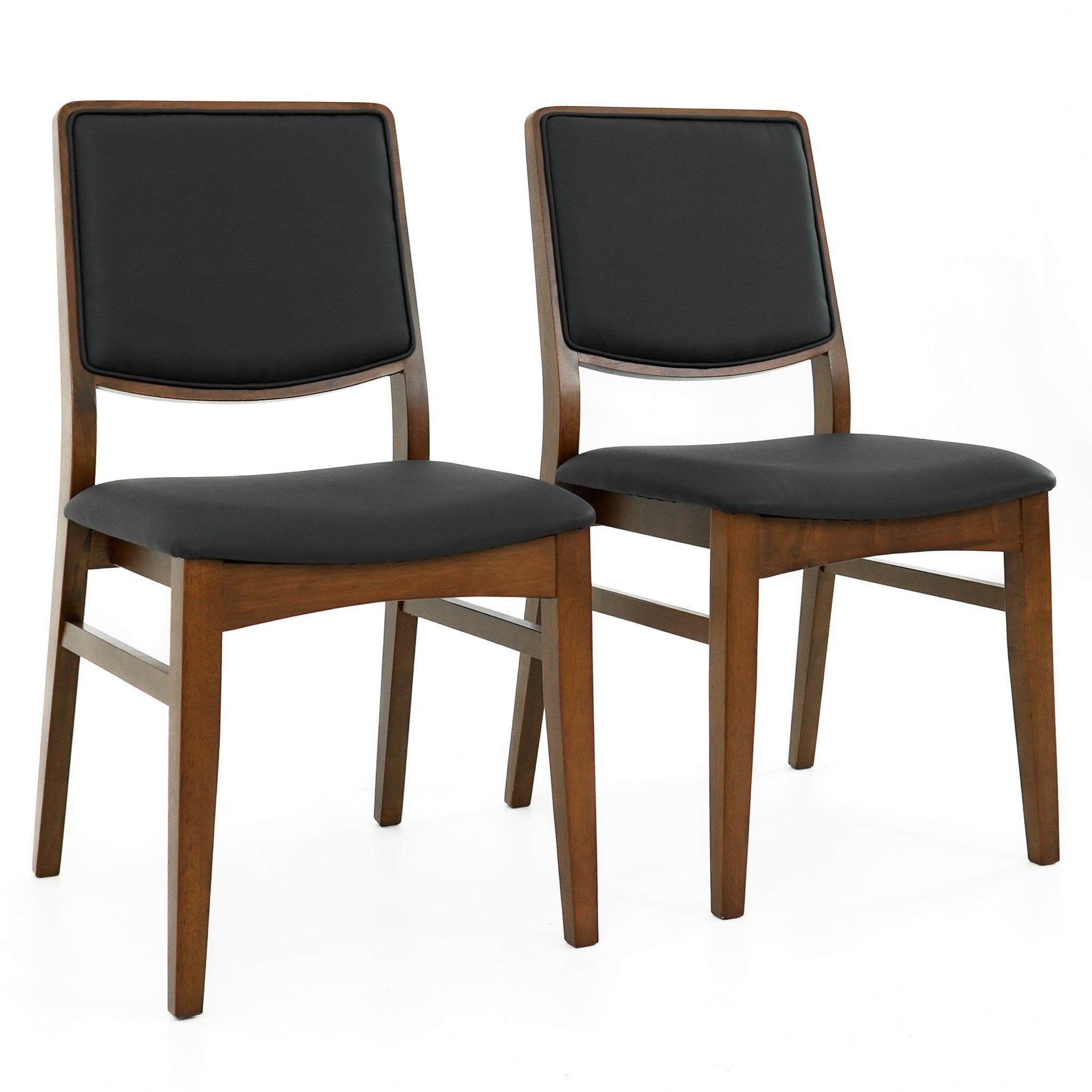 Cary Mid-Century Modern Vegan Leather Dining Chair