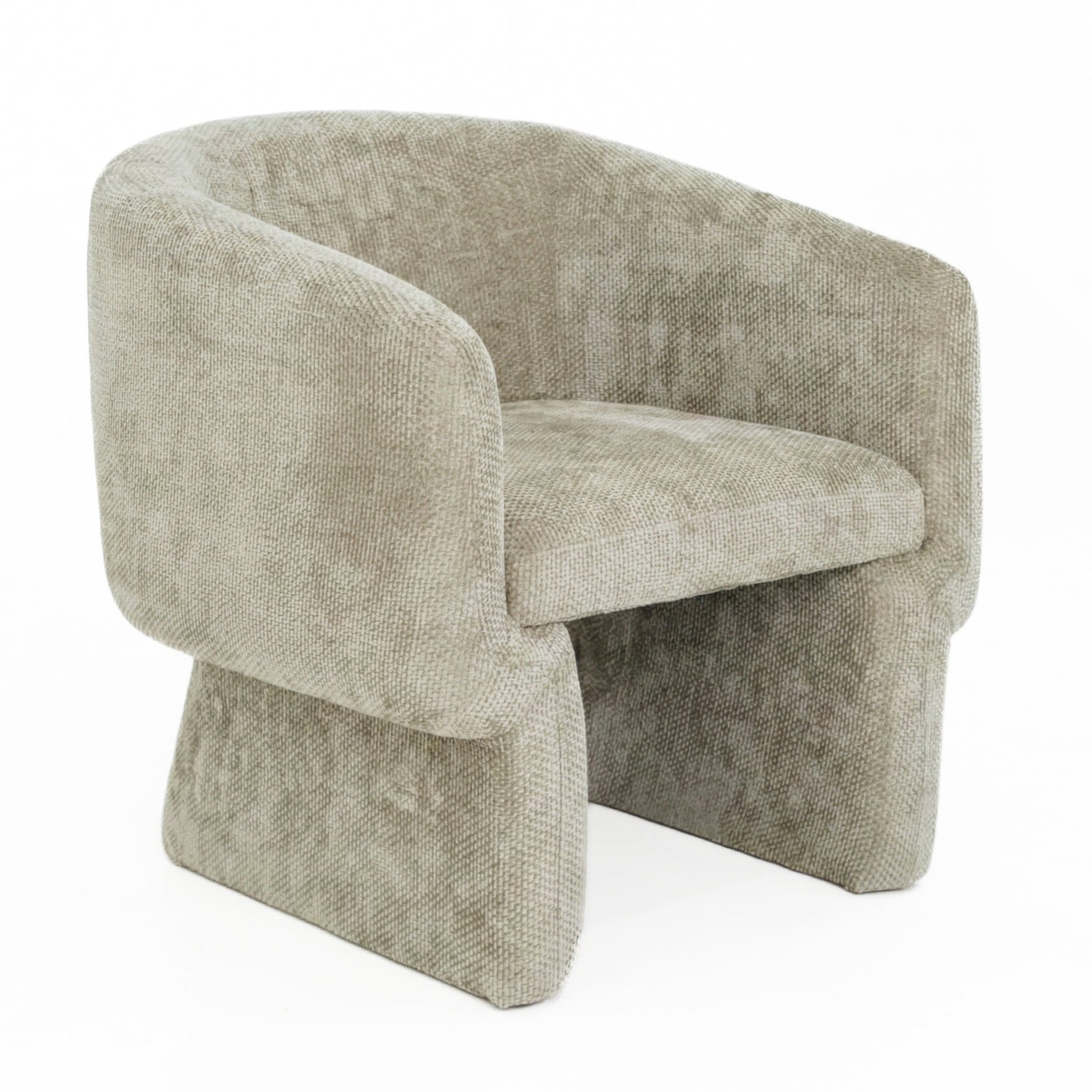 Wichita Contemporary No-Assembly Lounge Chair with Chenille Upholstery