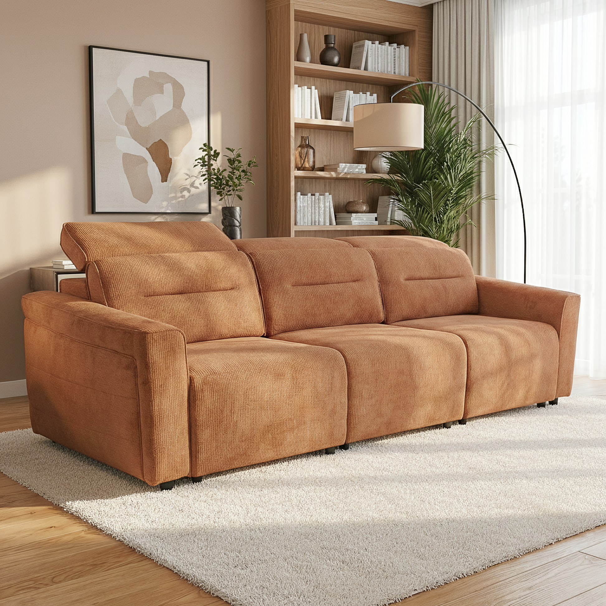 Falmouth Transformable Power Slider Sofa with Ergonomic Headrests and USB Ports | Ashcroft Imprts Furniture