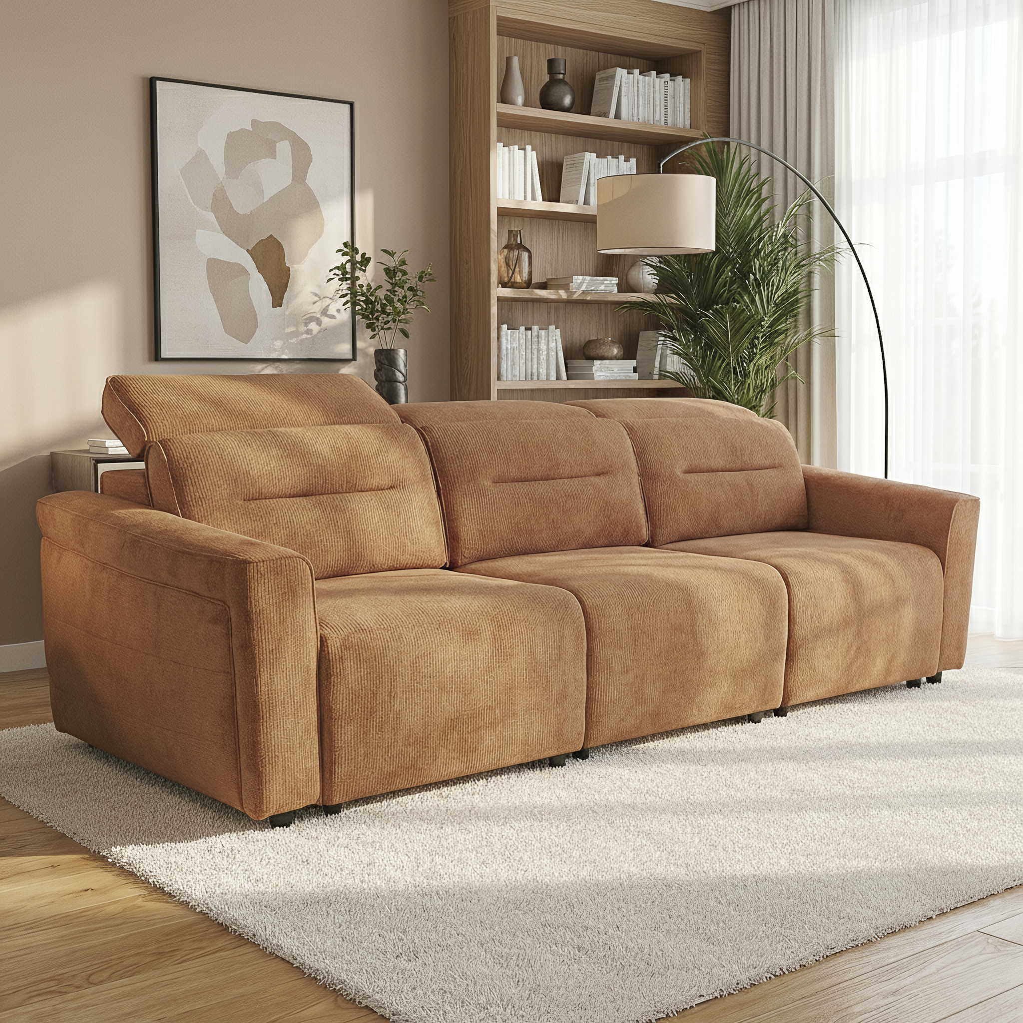 Falmouth Transformable Power Slider Sofa with Ergonomic Headrests and USB Ports | Ashcroft Imprts Furniture