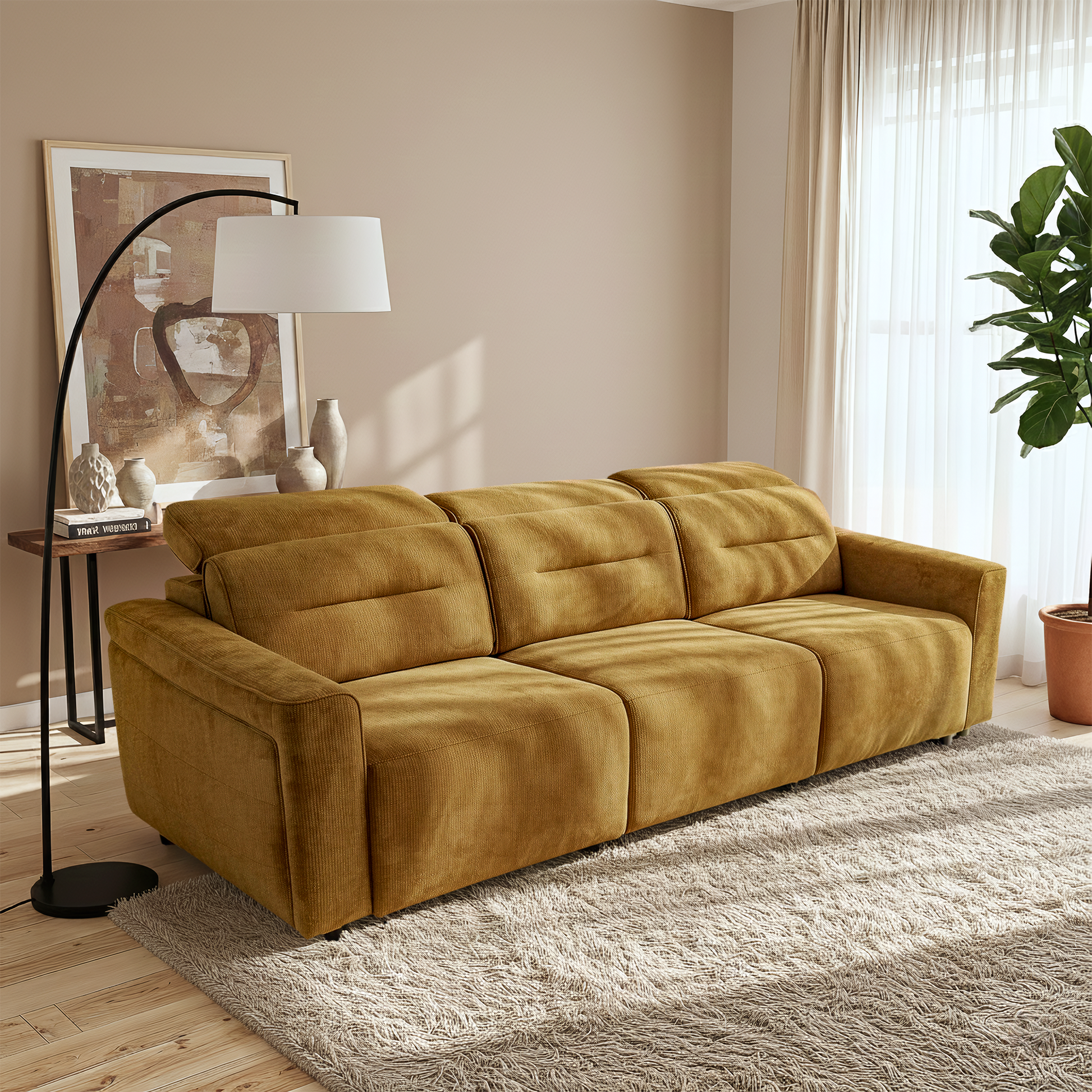 Falmouth Transformable Power Slider Sofa with Ergonomic Headrests and USB Ports | Ashcroft Imprts Furniture