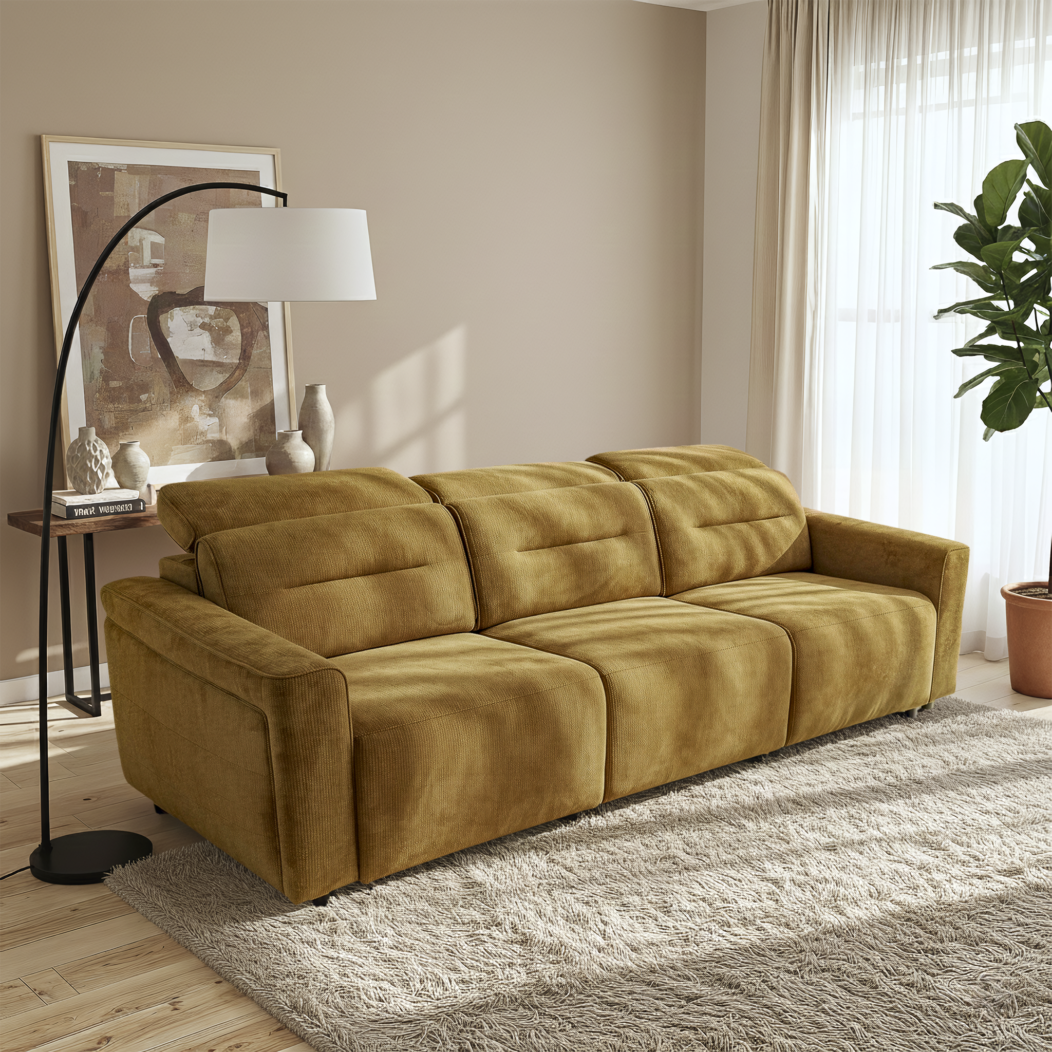 Falmouth Transformable Power Slider Sofa with Ergonomic Headrests and USB Ports | Ashcroft Imprts Furniture