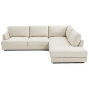 Glander Modern Sectional | Top-Grain Leather and Pocket Spring Support