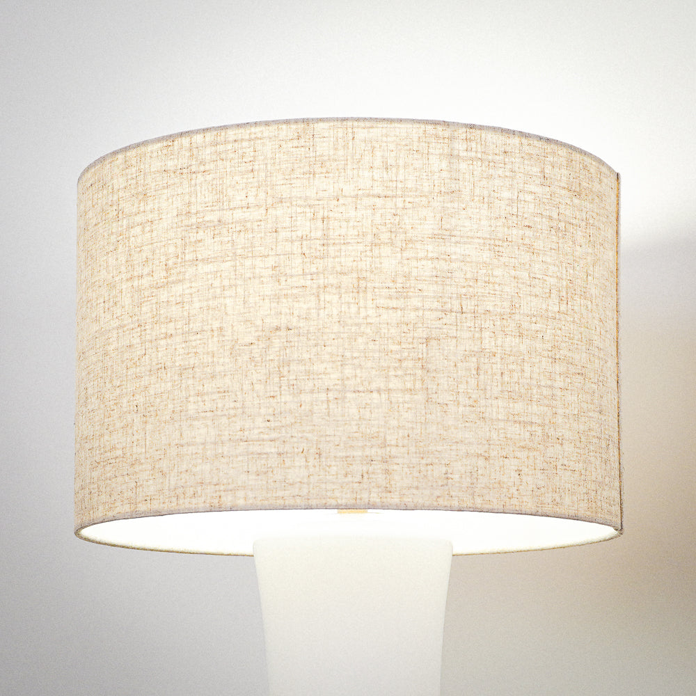 Cascade Glass Table Lamp | Off-White Opal Glass Shade and Polished Gold Base | Foundry Luxury Leather Imports