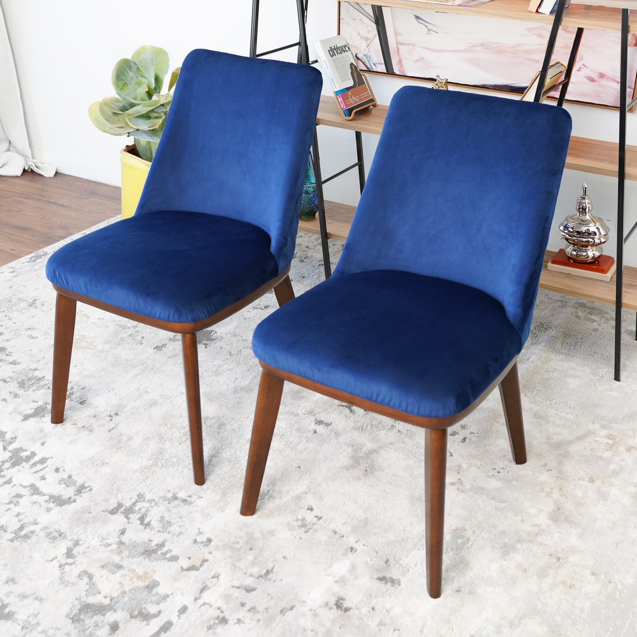 Clove Mid-Century Modern Dining Chair | Solid Wood Frame Tapered Legs